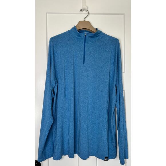 REI co-op Shirt Mens 1/4 Zip Blue Size XXL‎ - Picture 1 of 10